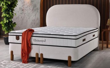 Set Bohemya pat cu saltea 