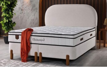 Set Bohemya pat cu saltea 