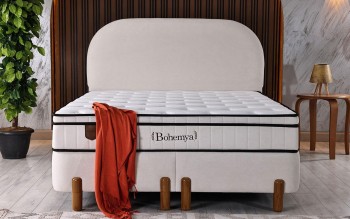 Set Bohemya pat cu saltea 